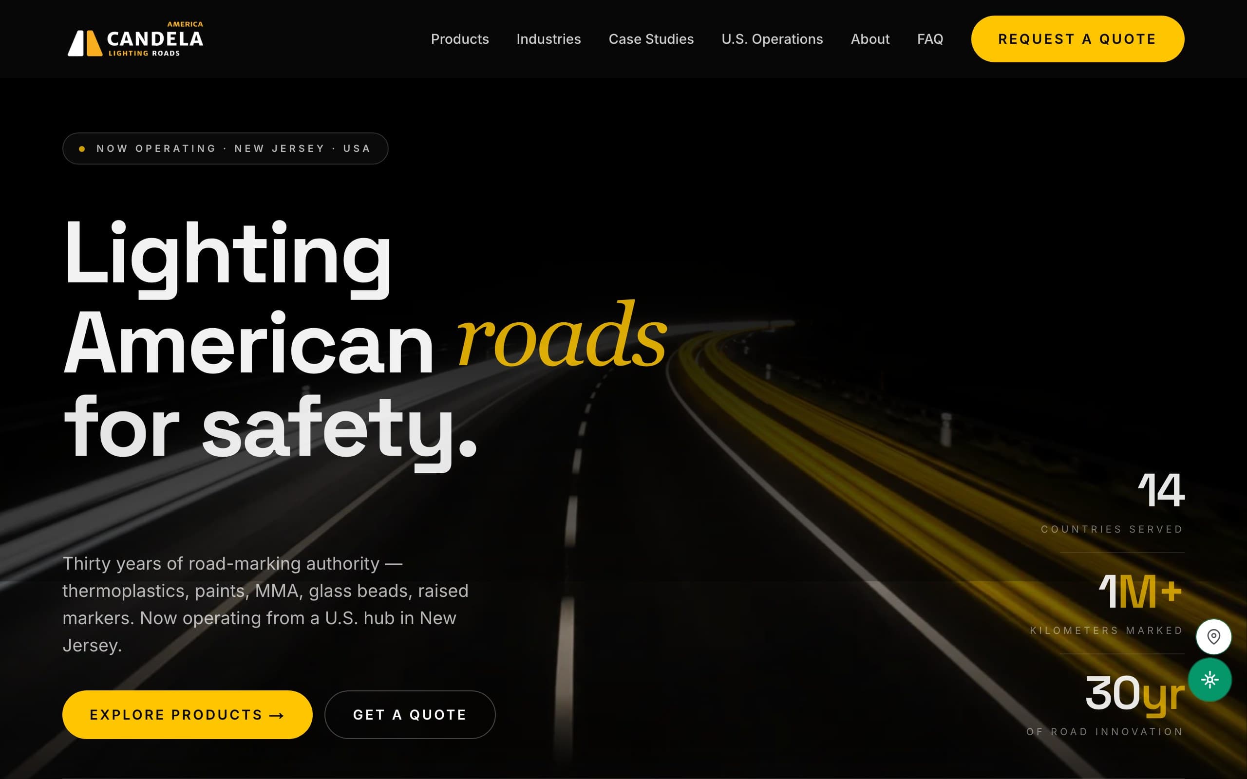 Candela America website by Minuswires