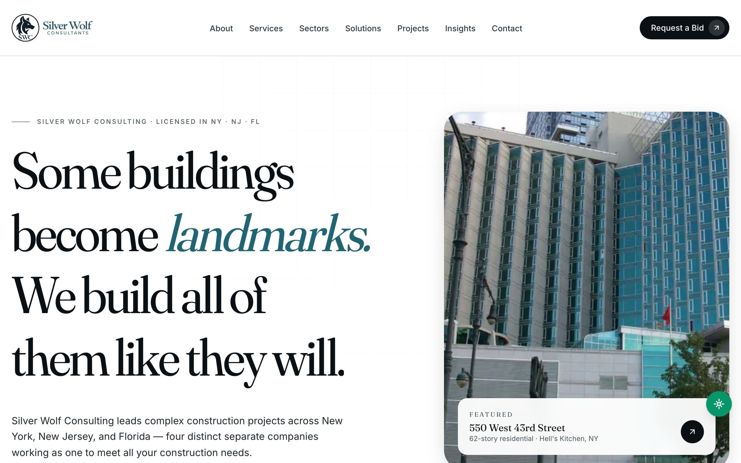 Silver Wolf Consulting website by Minuswires